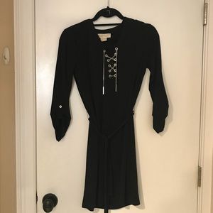 Michael Kors dress with silver eyelet tie